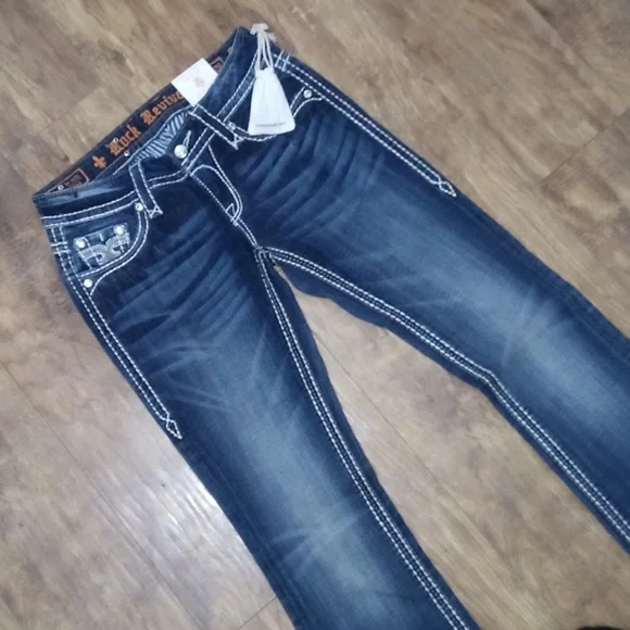 Rock Revival Women's 26 Simona Slim Embellished Boot Rhinestones NWT 158 USD - Picture 5 of 12